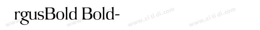ArgusBold Bold字体转换